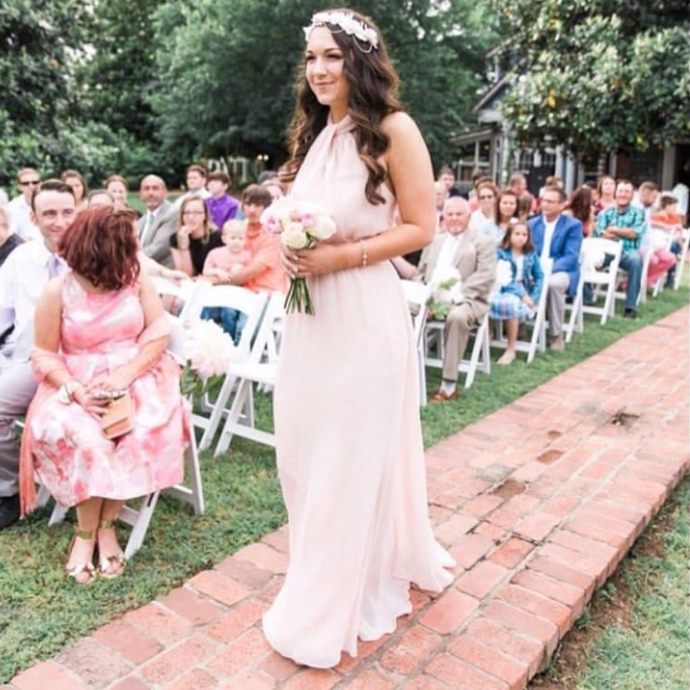 Vera Wang Blush Bridesmaid Dress
